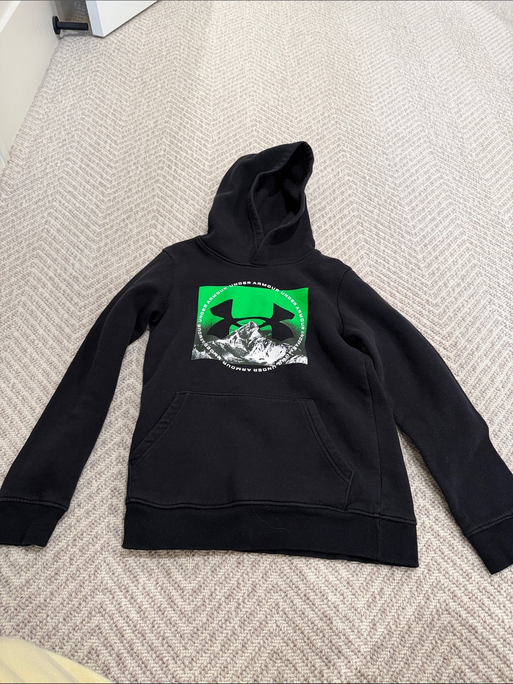 Kids black hooded sweatshirt